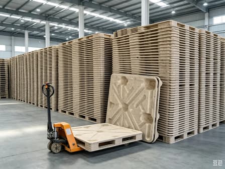 pressed wood pallet