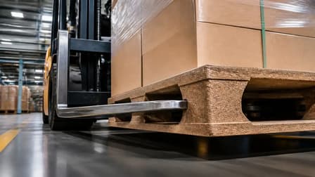 palettes en bois pressé moulées