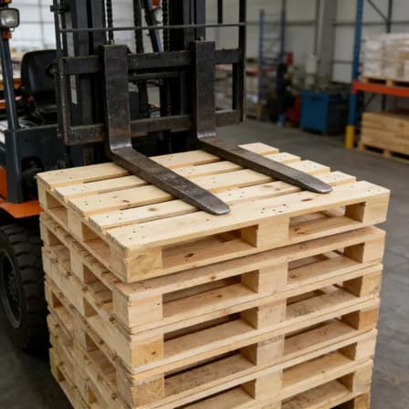 palet de madera modelada