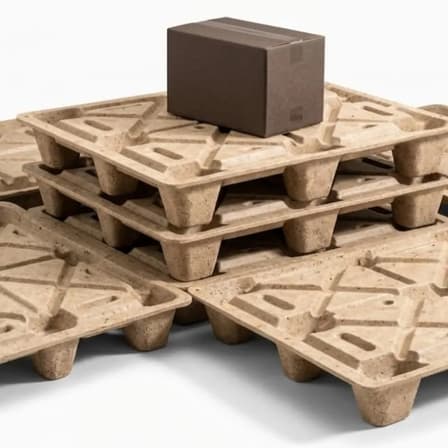 palettes en bois pressé moulées
