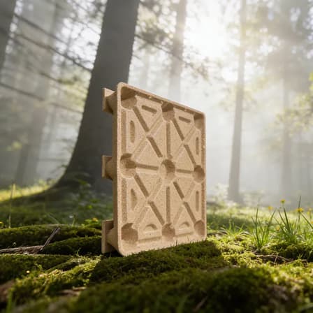 palet de madera modelada