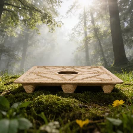 منصة نقالة خشبية مصممة