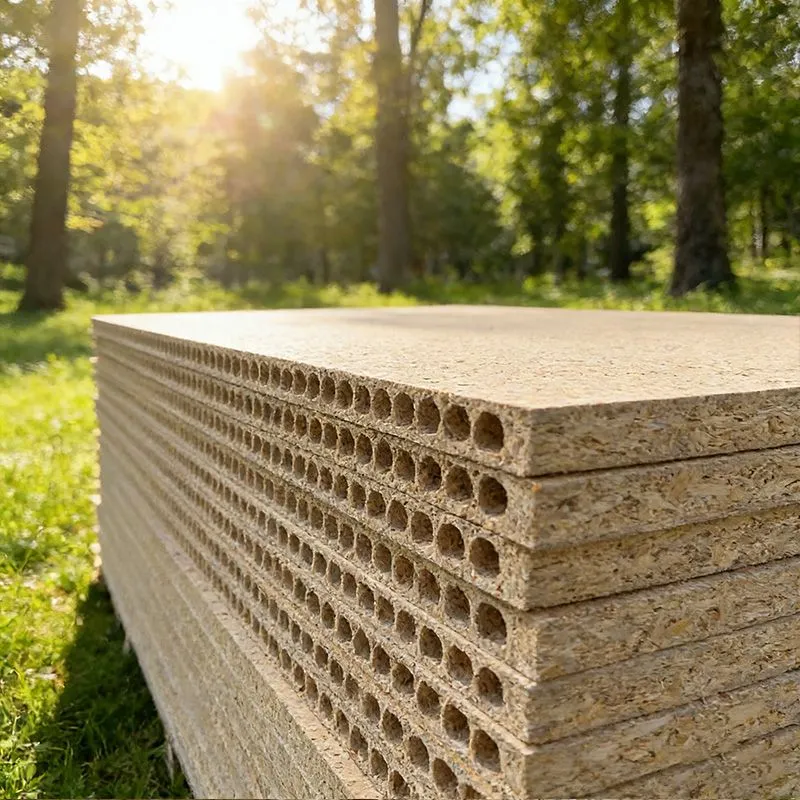 Tablero de aglomerado tubular con bajo contenido de formaldehído