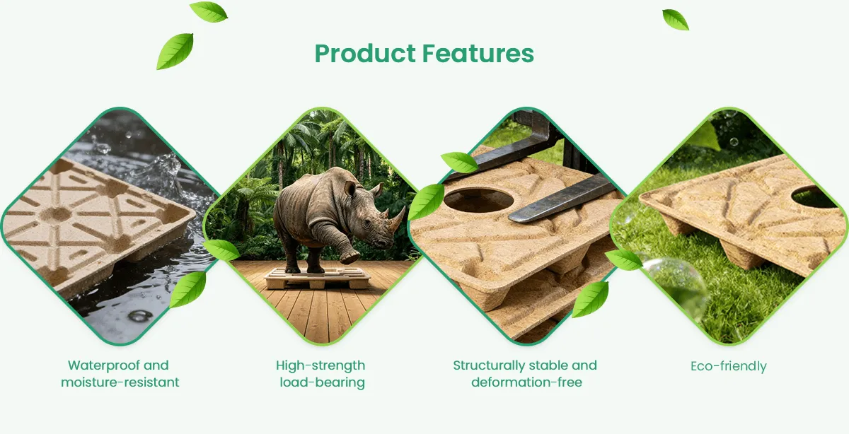 Palé de madera prensada apilable