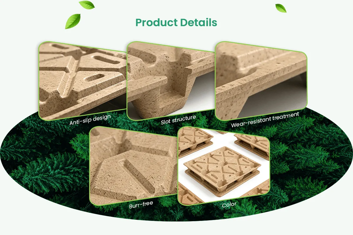 Palé de madera prensada apilable