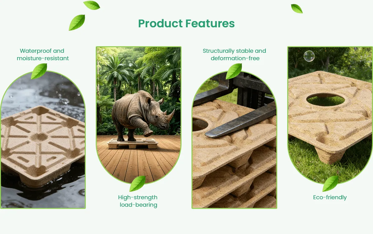 Palés de madera prensada a granel