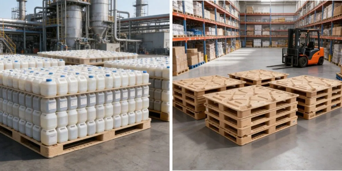 Palet de fibra de madera