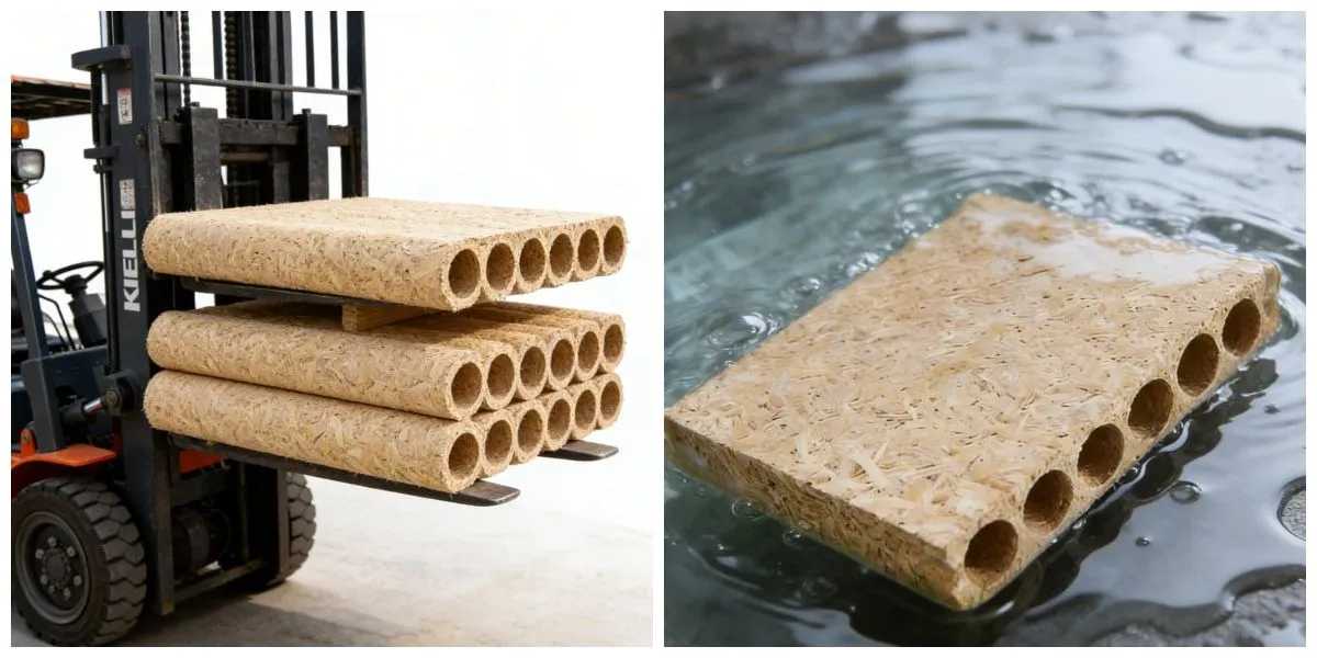 Tablero de aglomerado hueco de madera dura canadiense