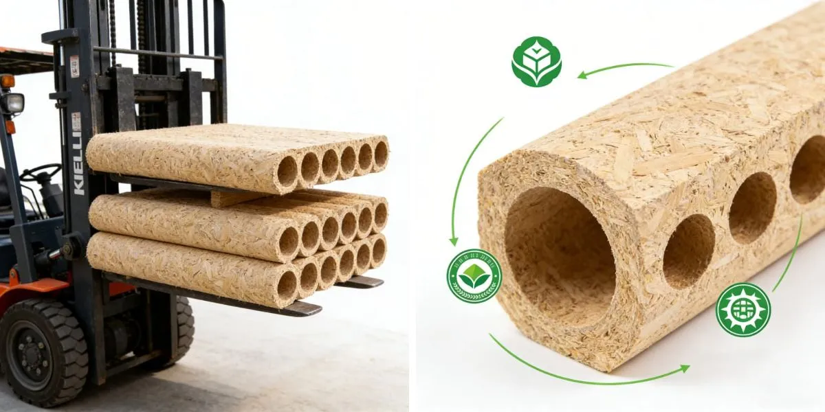 Tablero de aglomerado hueco de madera especial