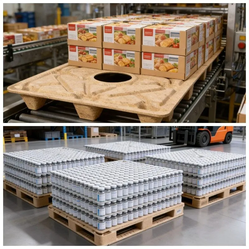 Palet de madera prensada