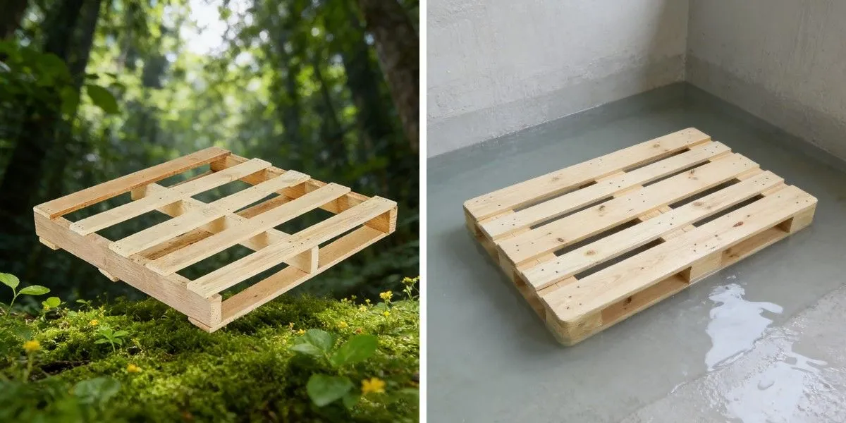 Palet hueco resistente a plagas