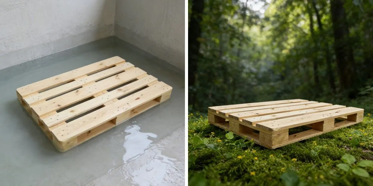 Bloques de palés libres de fumigación