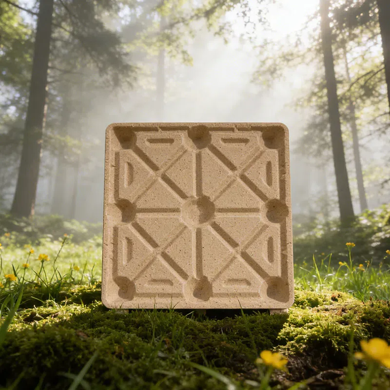 Palet de madera comprimida de una sola plataforma