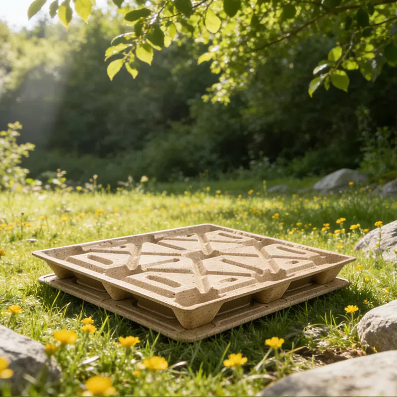 Palés de madera prensada a granel